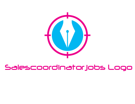 pen nib in circle publishing logo