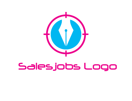 pen nib in circle publishing logo