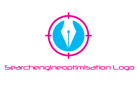 pen nib in circle publishing logo