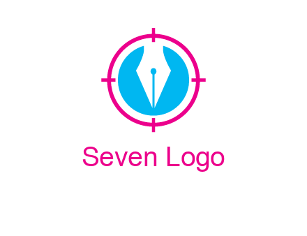 pen nib in circle publishing logo