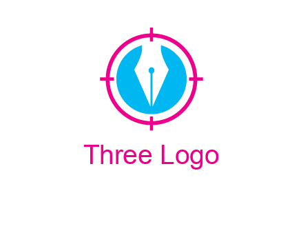 pen nib in circle publishing logo