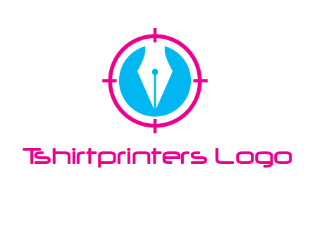 pen nib in circle publishing logo