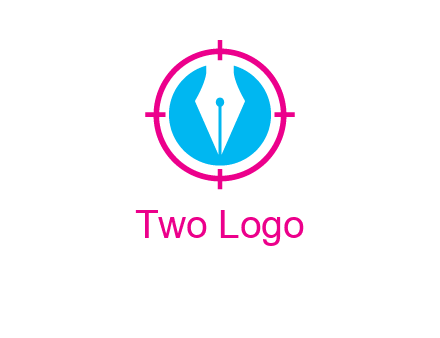 pen nib in circle publishing logo