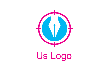 pen nib in circle publishing logo