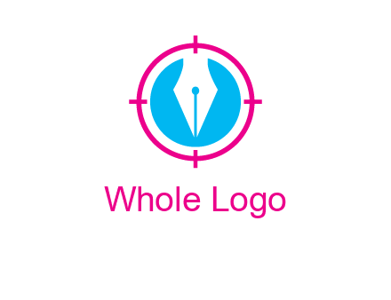 pen nib in circle publishing logo