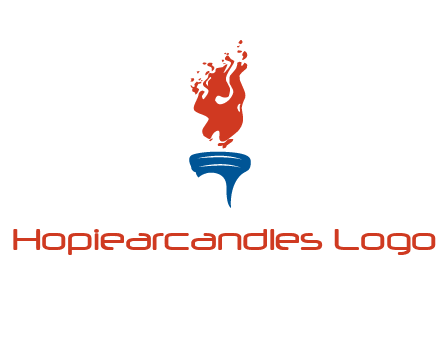 flaming torch sports logo