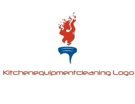 flaming torch sports logo