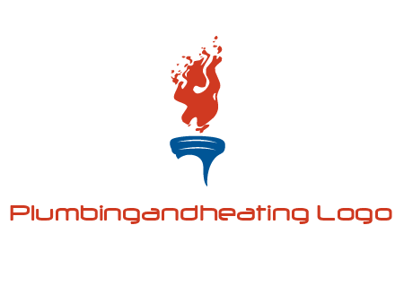 flaming torch sports logo