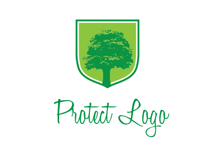 tree in colored shield logo