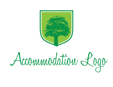 tree in colored shield logo