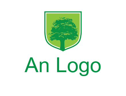 tree in colored shield logo
