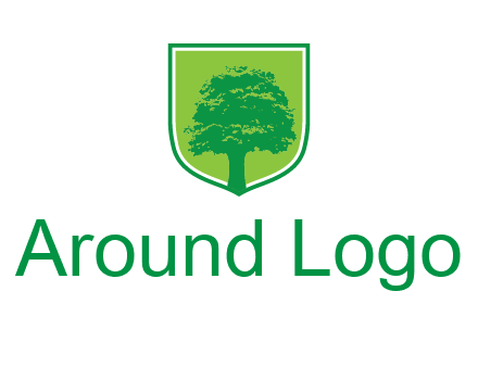 tree in colored shield logo