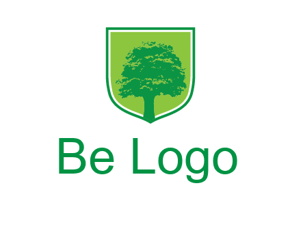 tree in colored shield logo