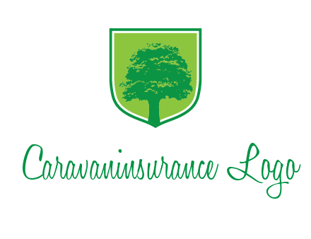 tree in colored shield logo