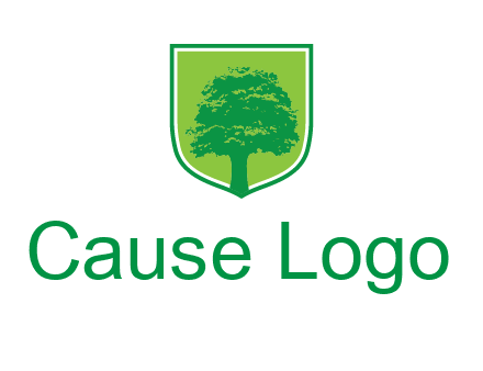 tree in colored shield logo
