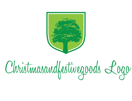 tree in colored shield logo