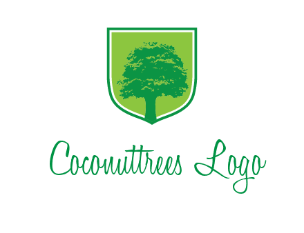 tree in colored shield logo