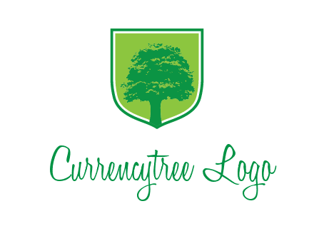 tree in colored shield logo
