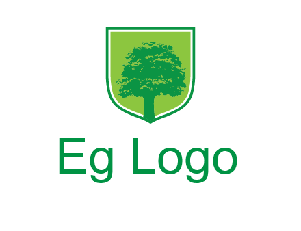 tree in colored shield logo