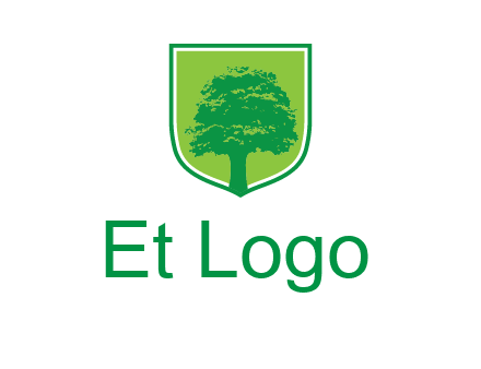 tree in colored shield logo