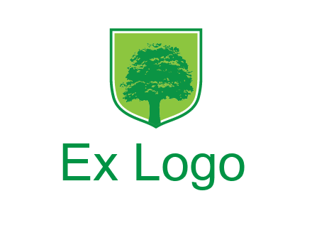tree in colored shield logo