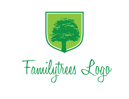 tree in colored shield logo