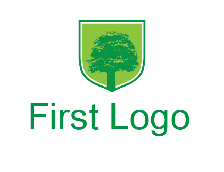 tree in colored shield logo