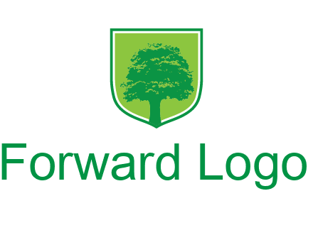 tree in colored shield logo