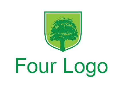 tree in colored shield logo