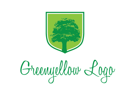 tree in colored shield logo