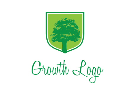 tree in colored shield logo
