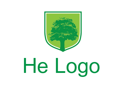 tree in colored shield logo