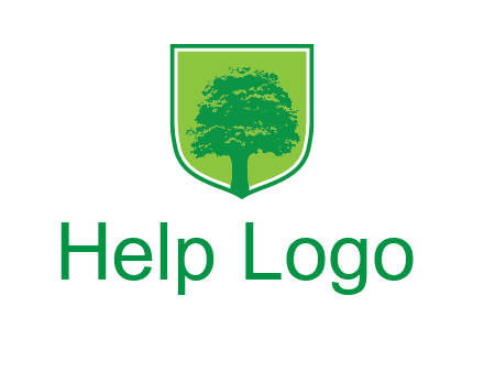 tree in colored shield logo