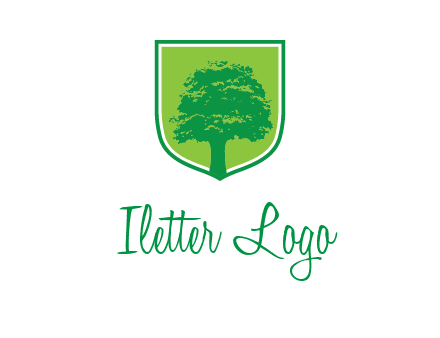 tree in colored shield logo