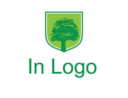 tree in colored shield logo
