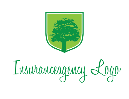 tree in colored shield logo