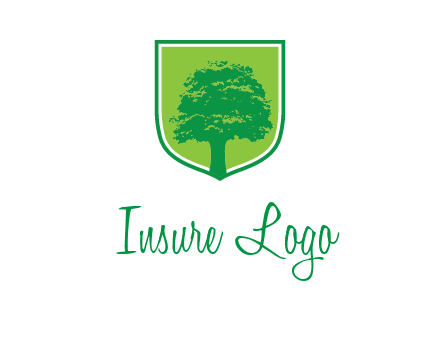 tree in colored shield logo