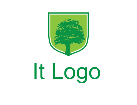 tree in colored shield logo