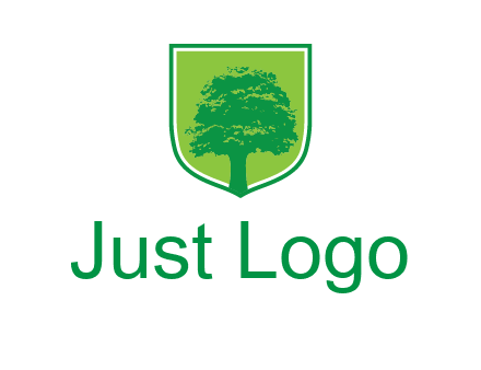 tree in colored shield logo
