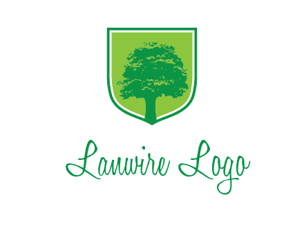 tree in colored shield logo