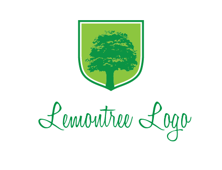 tree in colored shield logo