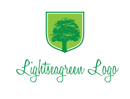 tree in colored shield logo