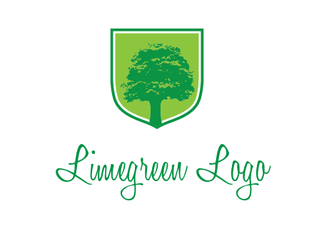 tree in colored shield logo