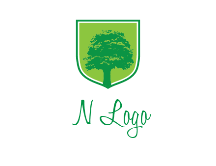 tree in colored shield logo