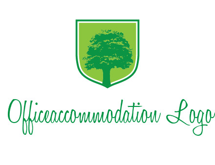 tree in colored shield logo