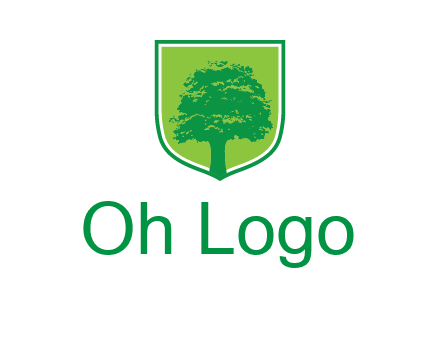 tree in colored shield logo