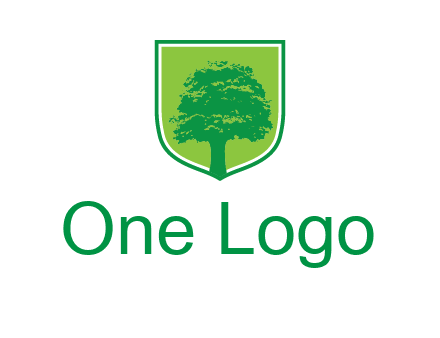 tree in colored shield logo