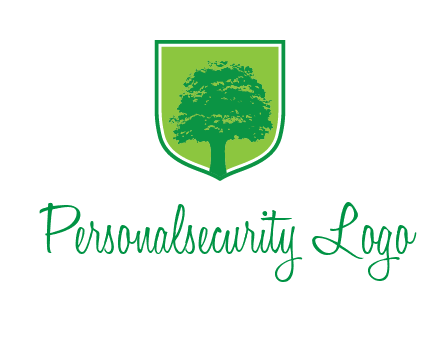 tree in colored shield logo