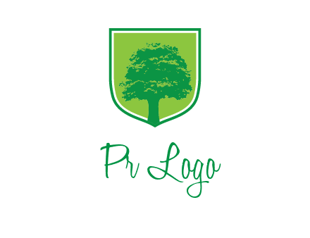 tree in colored shield logo