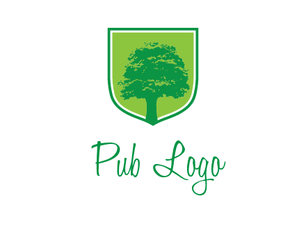 tree in colored shield logo